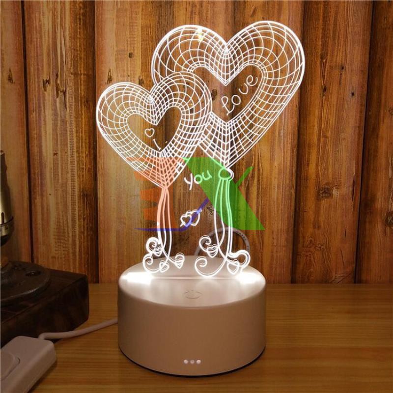 Đèn ngủ, đèn trang trí Led 3D, nhiều hình độc đáo ngộ nghĩnh