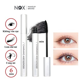 Mascara NOX chuốt mi cong và dài tự nhiên không bị lem nhiều màu tùy chọn 4g