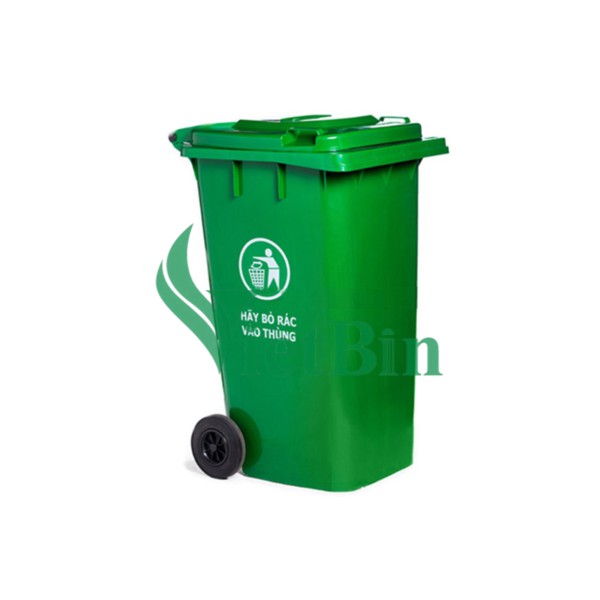 Thùng rác nhựa công cộng 240 lit màu xanh – hàng có ở hà nội và hcm