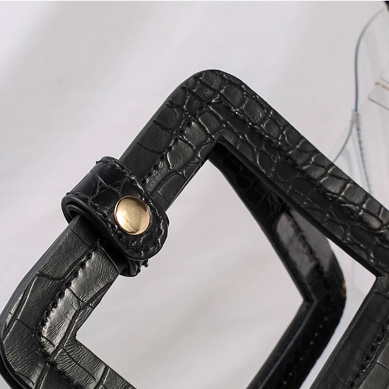 Túi Đeo Chéo Bằng PVC Trong Suốt Thời Trang Đi Biển Mùa Hè Cho Nữ