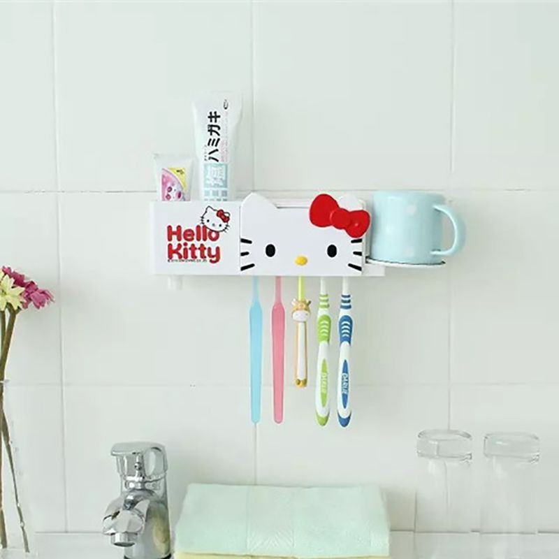 Giá Để Bàn Chải Đánh Răng Hình Hello Kitty