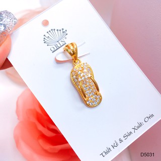 Mặt dây chuyền nữ hình chiếc dép đính đá thiết kế cao cấp Orin D5031