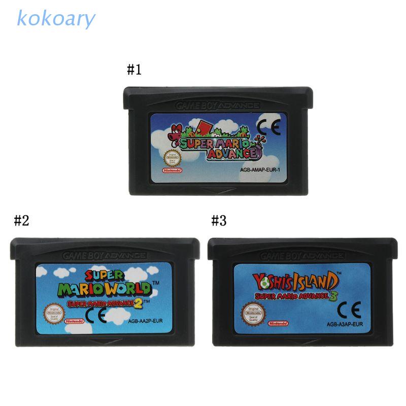NINTENDO Thẻ Chơi Game Super Mario Advance Gba 1 / 2 / 3