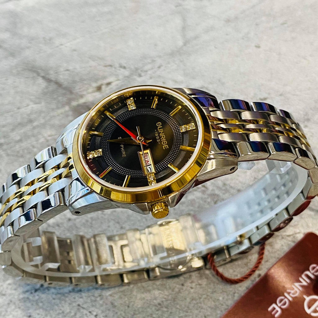 Đồng hồ Sunrise nữ chính hãng Nhật Bản L2198SA.SG.D - kính saphire chống trầy - bảo