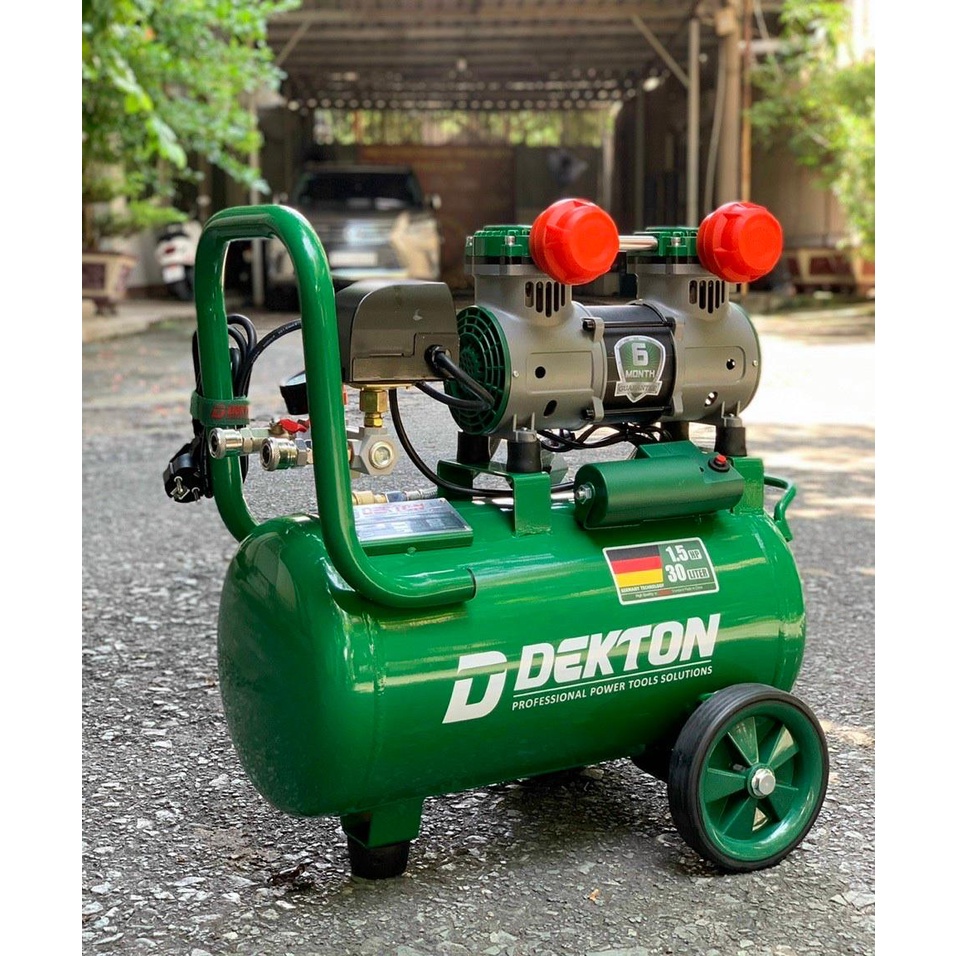 Máy nén khí không dầu 25L DEKTON DK-AC2930, công suất 1,5HP, mẫu mới