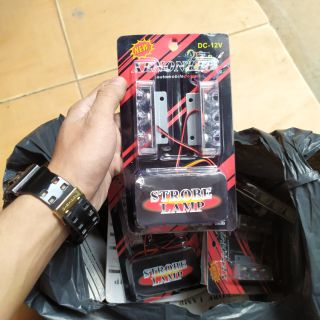 Đèn led nháy police trang trí xe máy