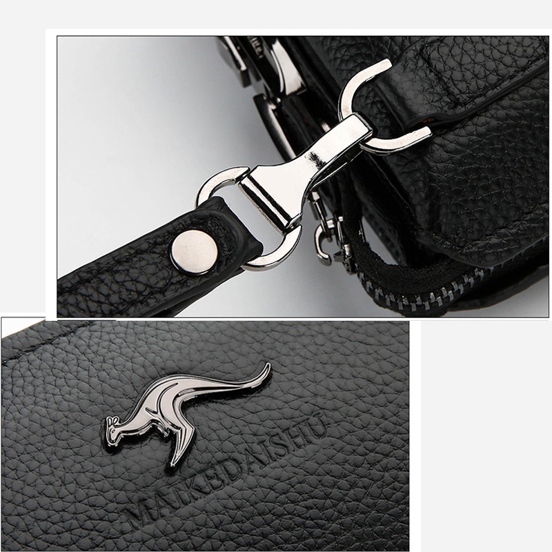 Ví Cầm Tay Nam Chuột túi Hàng Đẹp Da Thật khoá số an toàn kiểu Clutch Nam