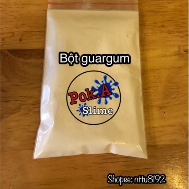 Bột guargum 20gr, 50gr - Nguyên liệu làm slime nước (jiggly slime)