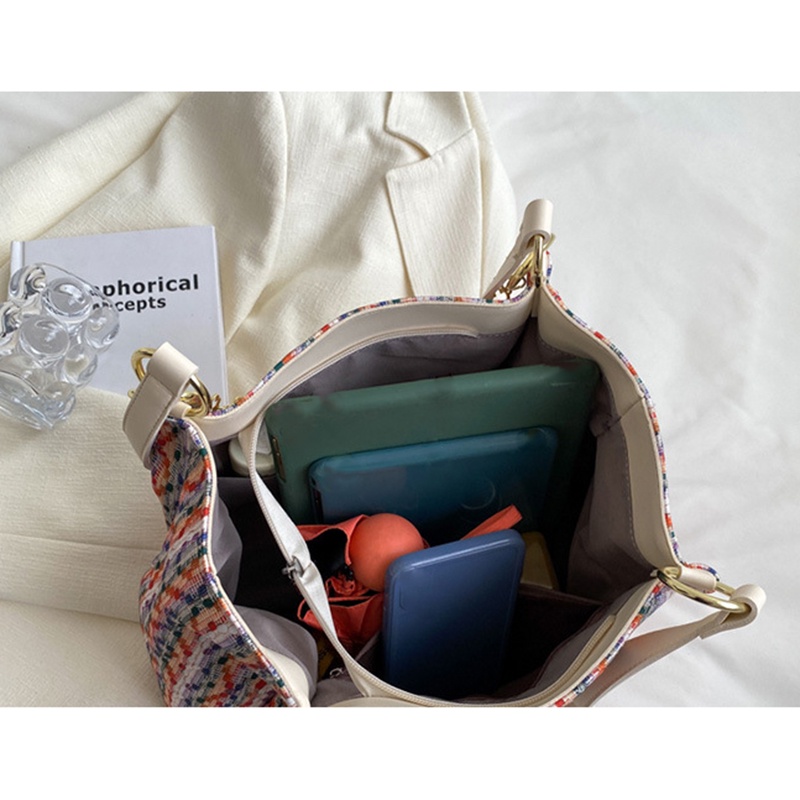 Túi đeo vai IELGY sức chứa lớn in họa tiết trẻ trung thời trang dành cho nữ