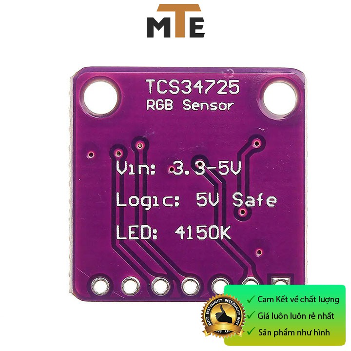 Cảm Biến Màu Sắc RGB TCS34725 Giao tiếp I2C