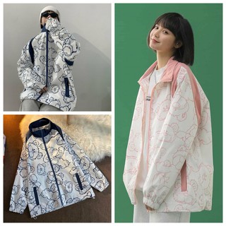 Áo khoác dù thời trang họa tiết gấu dễ thương H045 ERIK