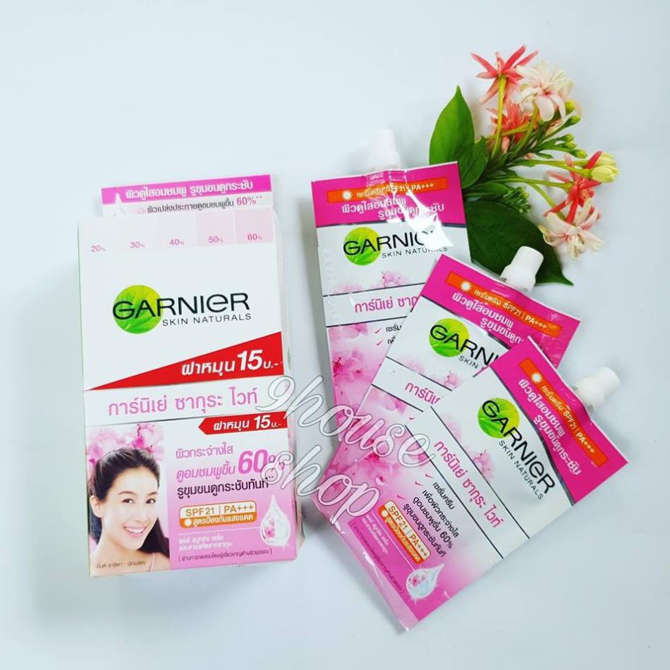 01 GÓI Garnier Sakura SPF 21/PA Thái Lan 7ml