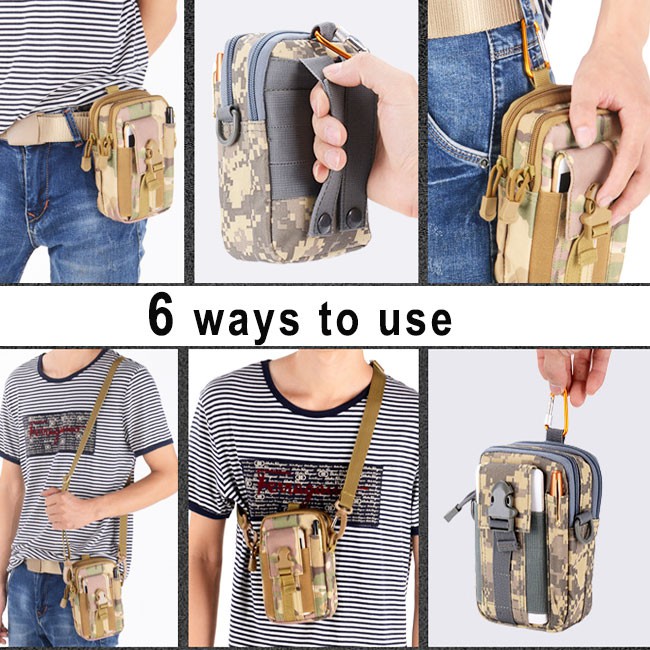 Túi Đeo Hông EDC 1000D Chất Liệu Nylon Cho Nam