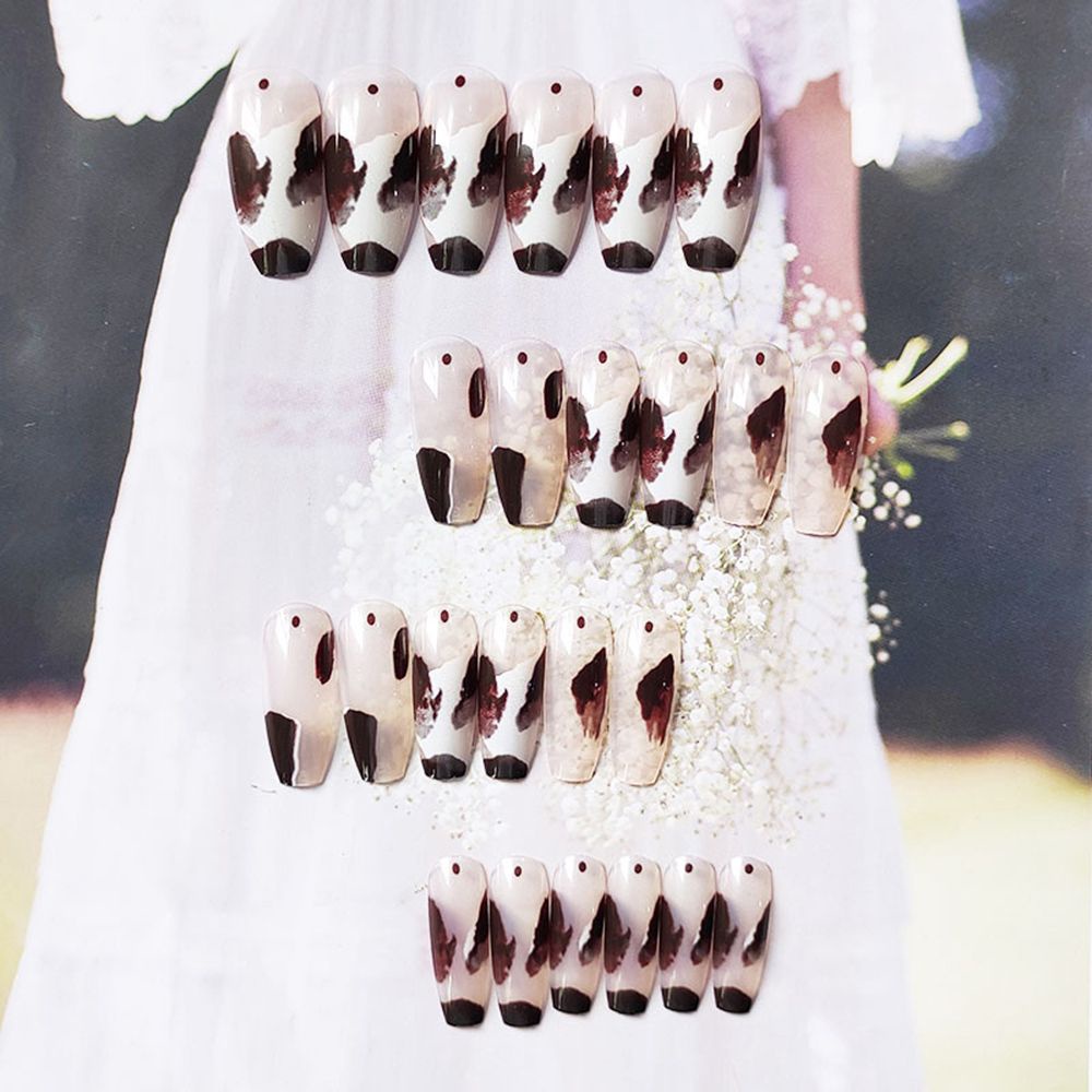 [Hàng mới về] 24 Móng tay giả dạng nhấn có thể tháo rời kiểu dáng thời trang