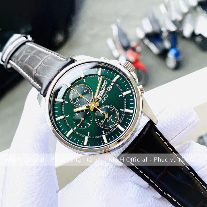 Đồng hồ đeo tay nam Seko dây da đẹp cao cấp, chạy 6 kim thời trang sang trọng, lịch lãm [Tặng thêm pin] | BigBuy360 - bigbuy360.vn