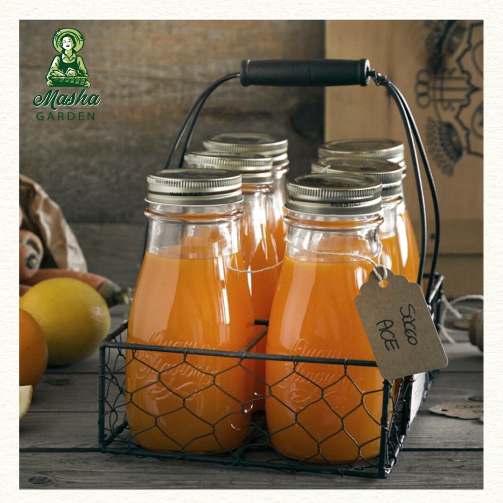 Chai Thủy Tinh Không Chì Nhập Khẩu Italia 200ml - 1000ml | Masha Garden