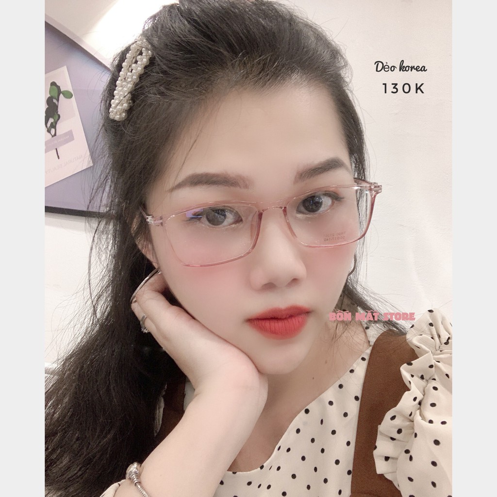 Gọng kính vuông dẻo Hàn Quốc 21361 (Tặng Kèm Hộp Khăn) | BigBuy360 - bigbuy360.vn