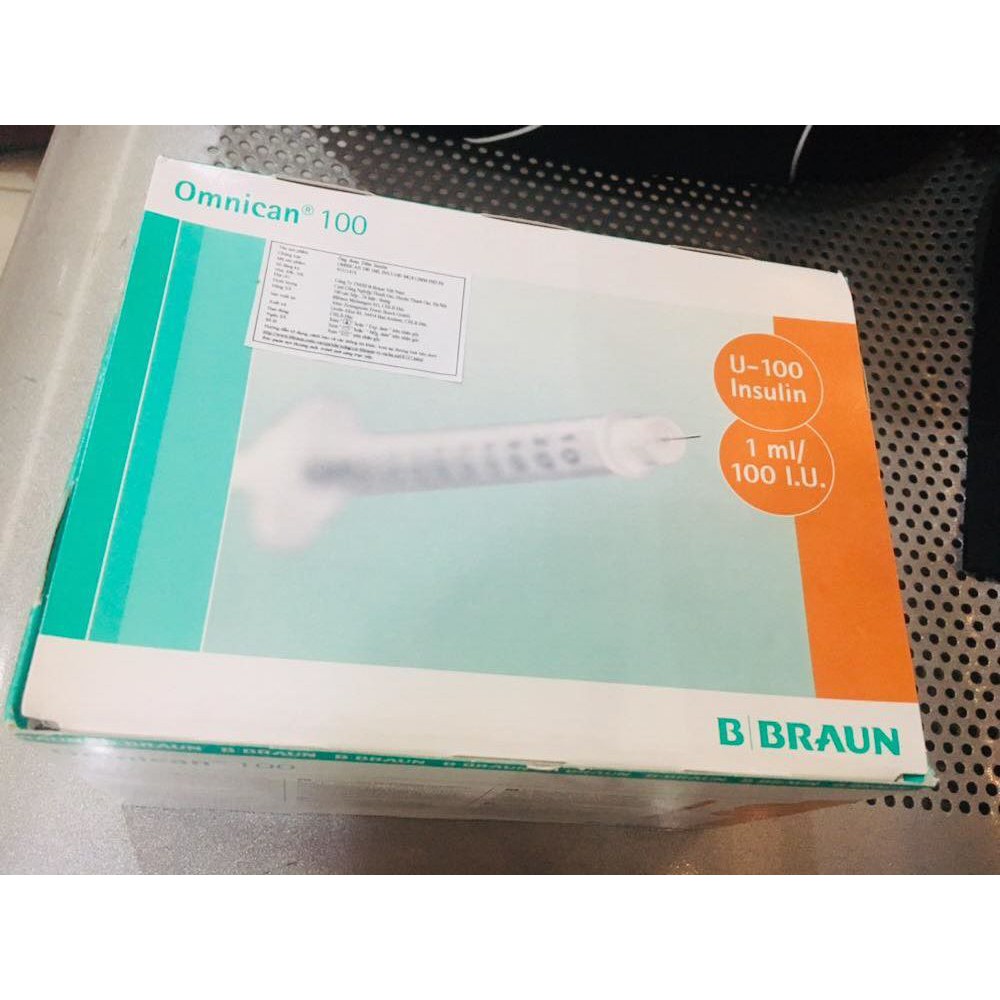 Bơm tiêm tiểu đường Omnican 1ml/100 I.U Braun