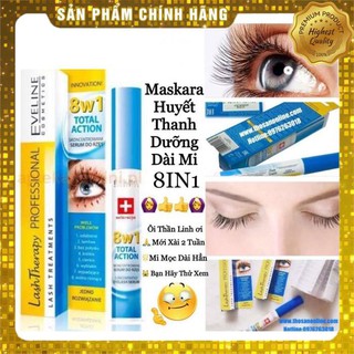 Huyết thanh 8in1 Eveline dưỡng dài và dày mi