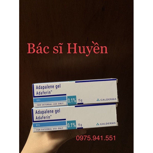 Giảm mụn ADAFERIN - Adapalene 0.1% Gel 15g