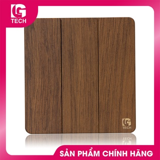 Công tắc ba vân gỗ tràn viền 1 chiều và 2 chiều lg tech lg-ab-05-0003