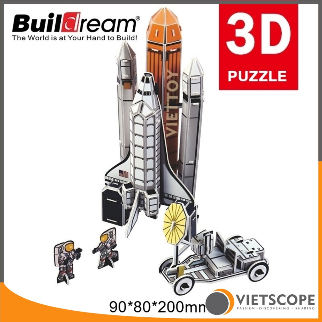 Bộ lắp ráp mô hình 3D Buildream Tàu con thoi - Space Shuttle - MH005