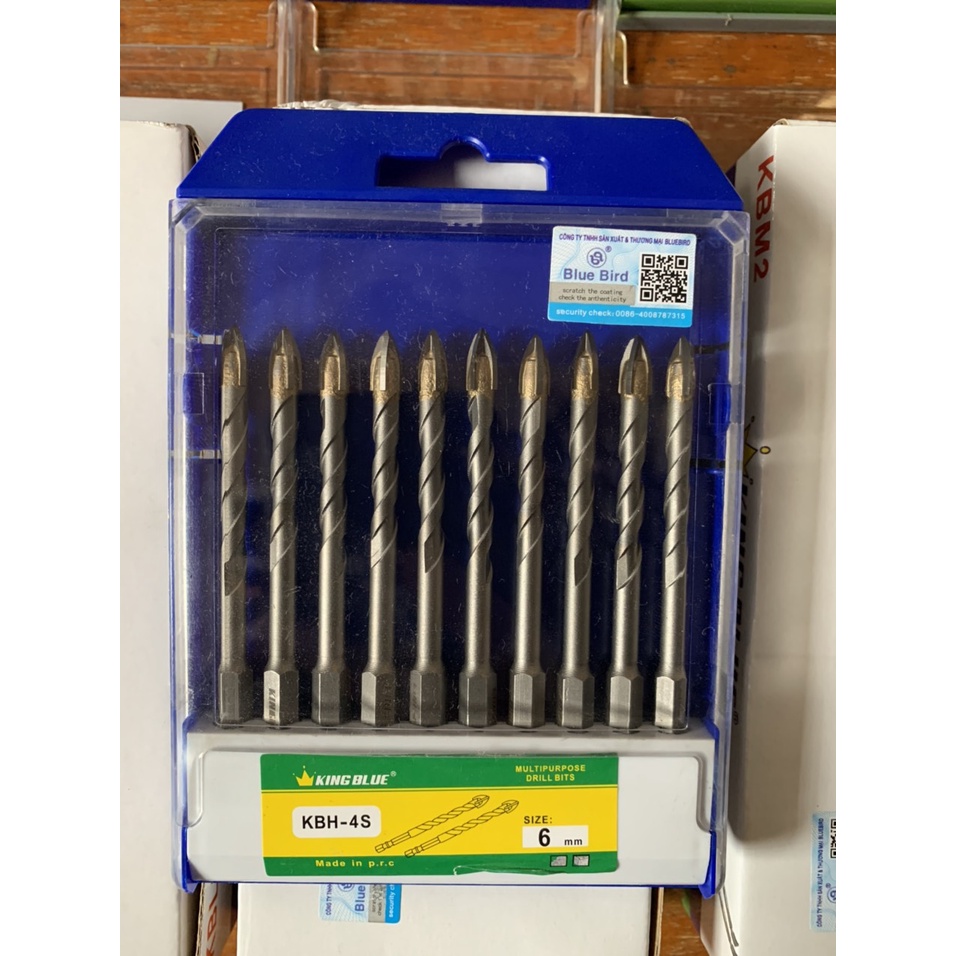 Mũi khoan đa năng , mũi khoan chữ thập King King Blue 6ly khoan gạch men khoan sắt khoan bê tông chất lượng cao