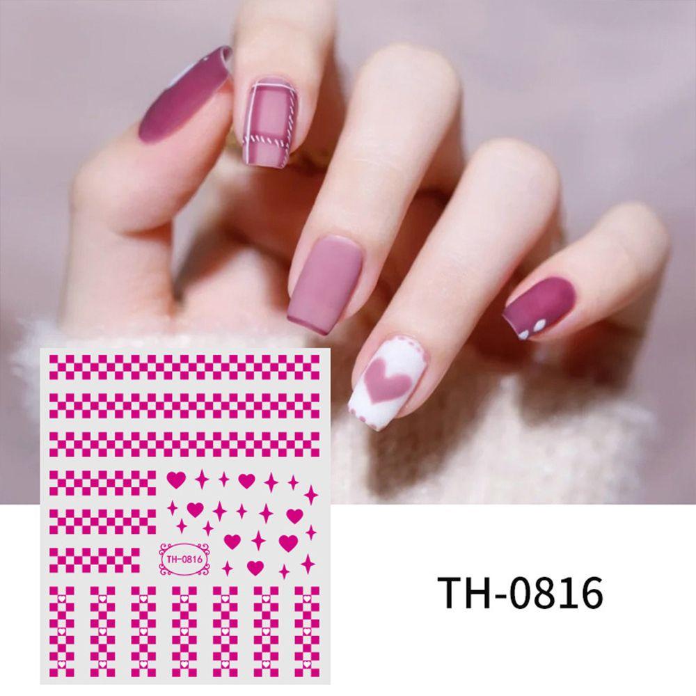 Miếng Dán Trang Trí Móng Tay Hình Trái Tim DIY