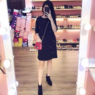 Váy suông đính ngọc