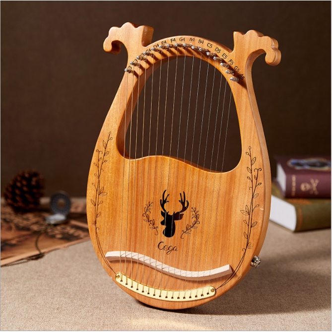 [LYRE 16 DÂY] Đàn Lyre 16 dây lyre harp nguyên khối TN001- Đầy đủ phụ kiện