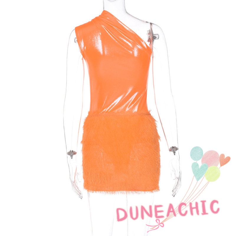 DUNEA Bộ đồ Y0905 gồm áo và chân váy lông cừu gợi cảm thời trang dành cho nữ