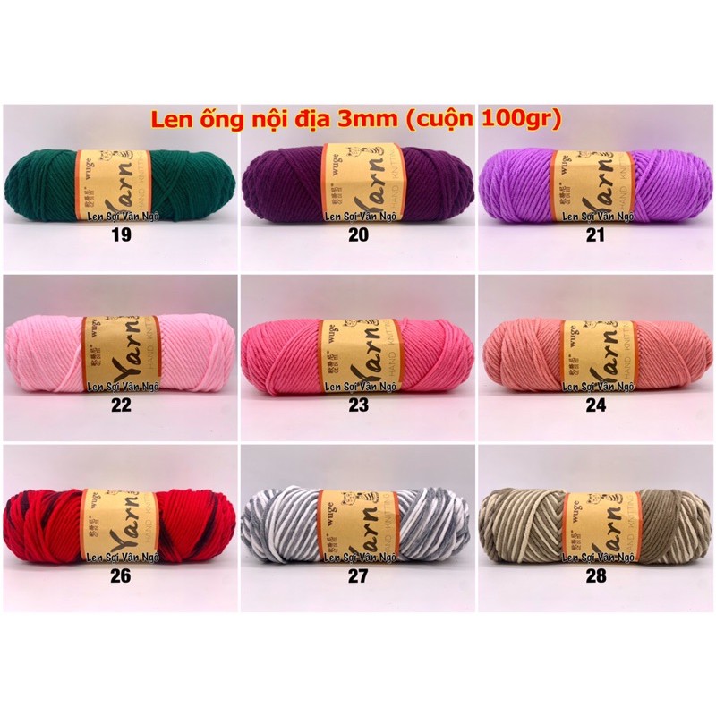 Len ống nội địa 3mm (cuộn 100gr)