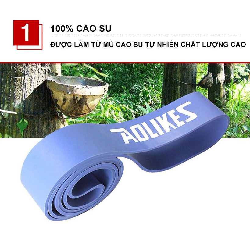Sửa Dây kháng lực Power band toàn thân 3602 Aolikes Dây kháng lực tập gym Yoga Superband Proesce Miniban