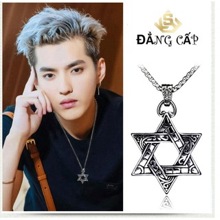 Dây chuyền  Titan  ngôi sao 6 cánh EXO phong cách Hàn   NL28