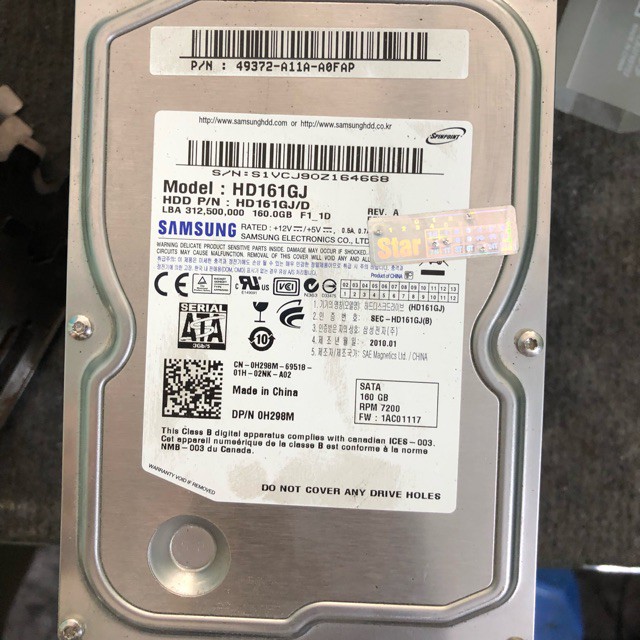 Ổ cứng Samsung 160Gb - Hàng tháo văn phòng