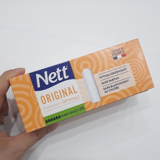 Thùng 24 hộp tampon NETT OB 6 giọt dành cho ngày siêu nhiều - không cần đẩy - hàng nội địa Pháp