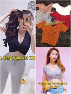 Áo thun gân kiểu combo thảo tây