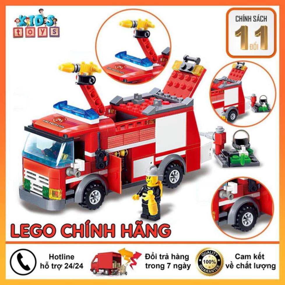 Đồ chơi lego city cảnh sát, xe cứu hỏa, đồ chơi xếp hình trí tuệ nhiều chi tiết, chất liệu nhựa ABS an toàn cho bé