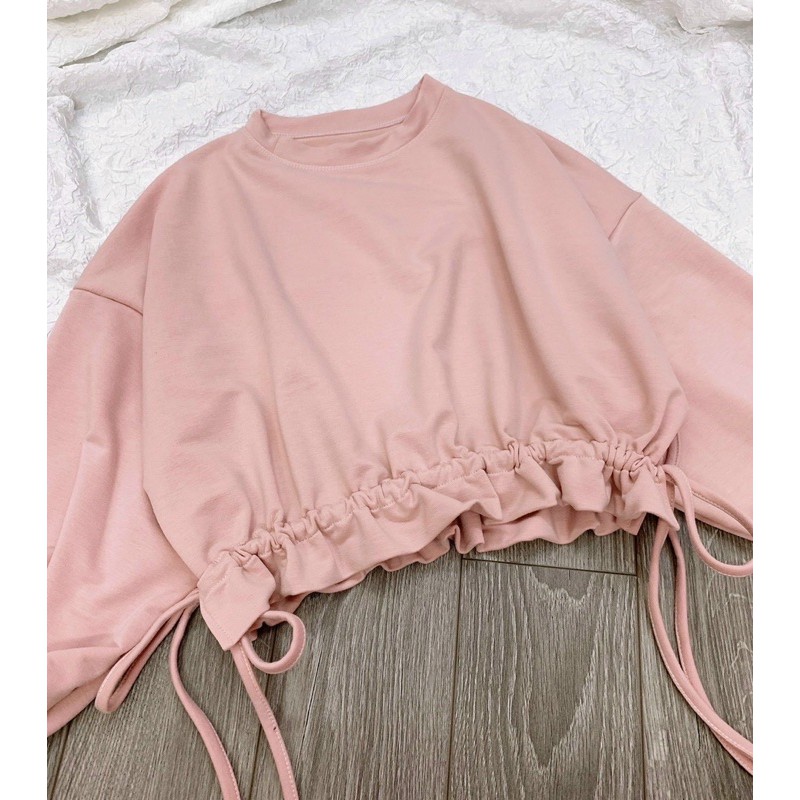 🌀Áo CropTop Rút Dây 2 Bên Cực Xinh