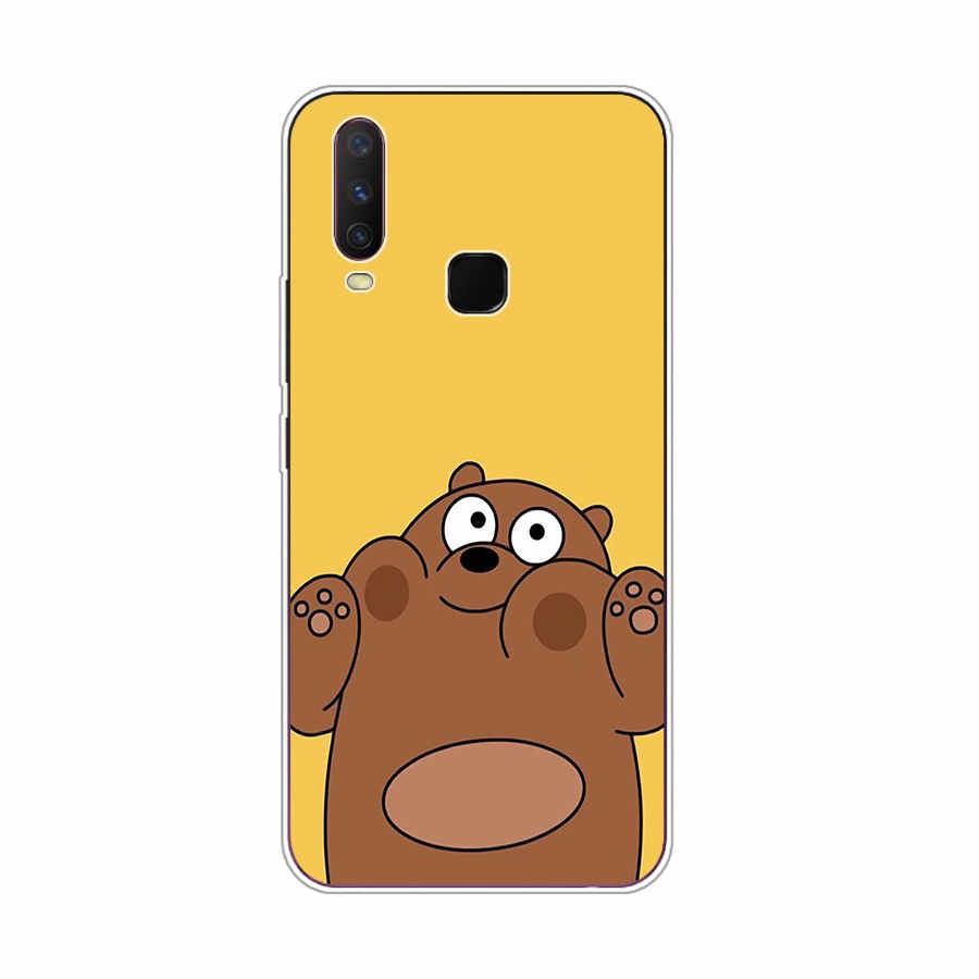 Ốp silicon Mềm In Hình Gấu We Bare Bears Cho Vivo Y20 / Y12 / Y15 / 2020 / Y83 / Y95 / Y11 2019