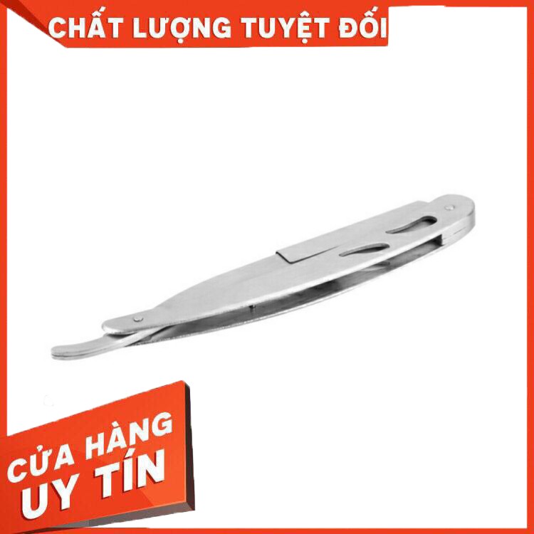 [ MUA NGAY ] Cán dao cạo thép trắng T_D_J STAINLESS hàng đẹp tặng kèm lưỡi lam