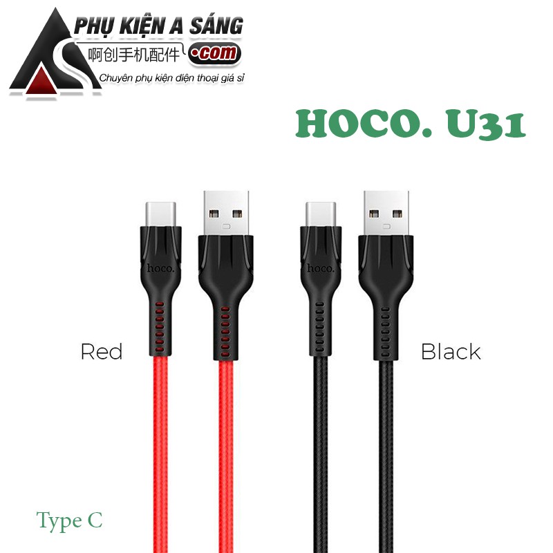 Cáp Sạc Hoco U31 Type C- 3 Đầu ✓Dây Dù ✓Siêu Bền - BH 6 Tháng (GIÁ SỈ 34K VỚI HÓA ĐƠN TRÊN 500K)