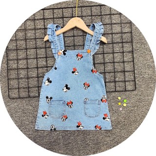 Váy yếm mickey chất siêu mềm bé gái