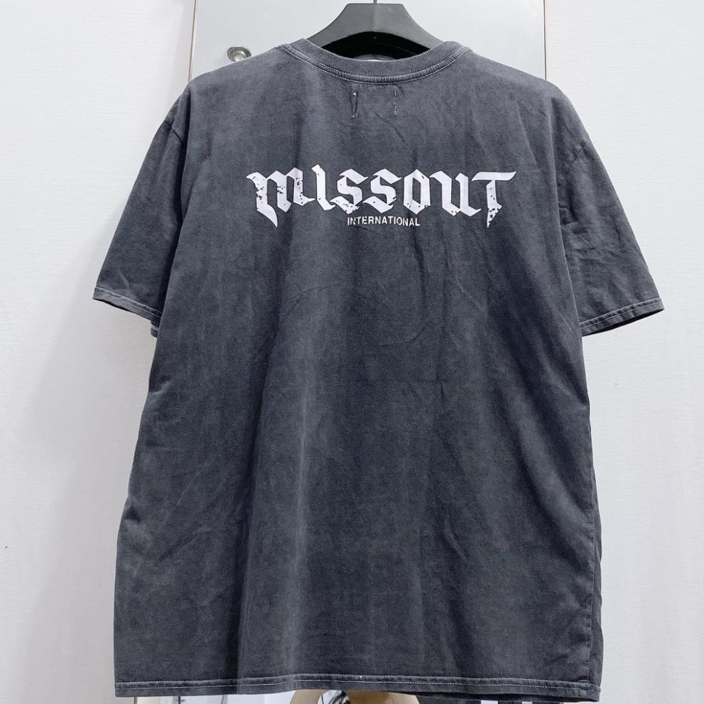Áo Thun tay lỡ Chính Hãng phông unisex nam nữ chất cotton 100% thoáng mát MISSOUT