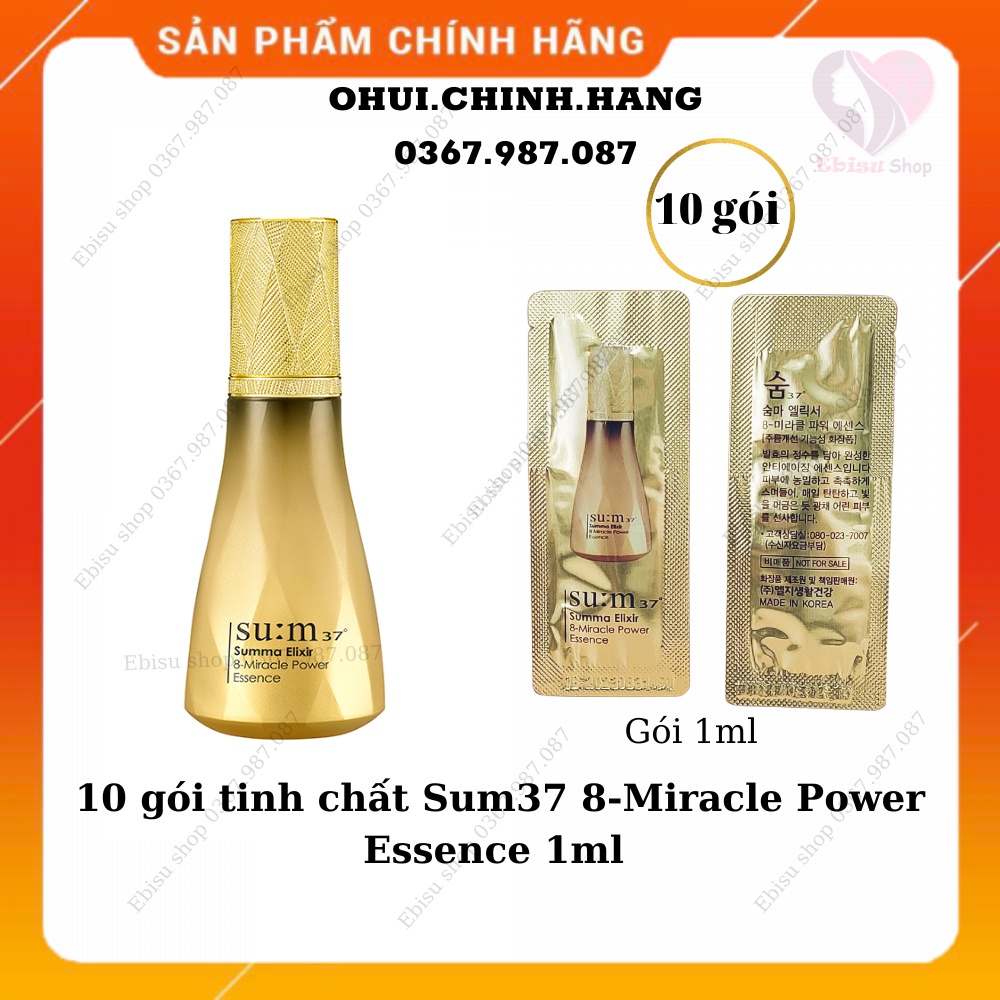 10 gói tinh chất Sum37 8-Miracle Power Essence 1ml_chống lão hóa căng da