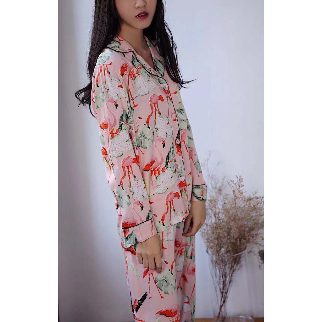 Đồ ngủ nữ Pijama hạc chất thô siêu cấp FREE SHIP