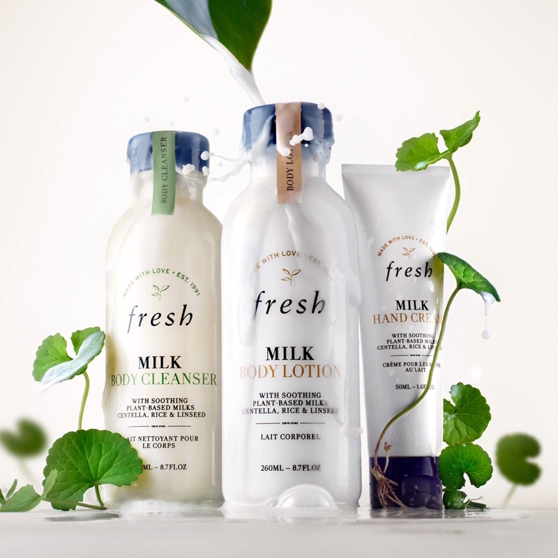 Cặp sữa tắm và sữa dưỡng thể Fresh Milk