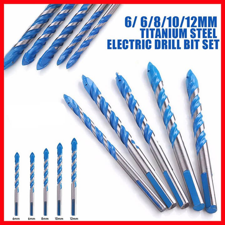 Mũi khoan khoét lỗ bê tông đa năng đường kính 4/5/6/8/10/12mm chân tam giác cho máy khoan cầm tay