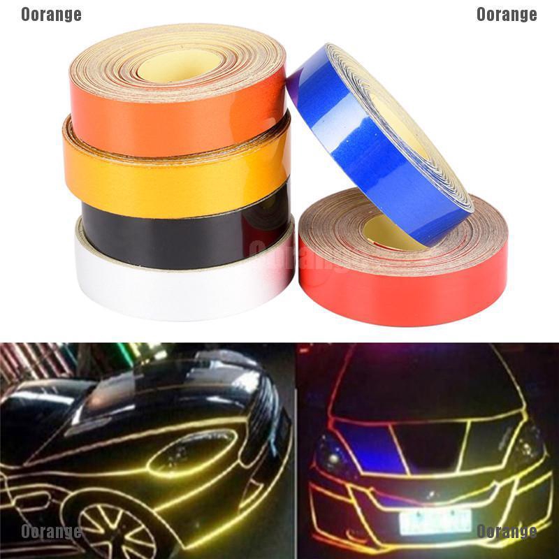 Cuộn Miếng Dán Phản Quang 1cmx5cm Trang Trí Xe Hơi