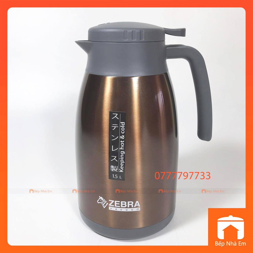 Bình Giữ Nhiệt ZEBRA Smart II 1L - 1.5L - 2L (Inox304) . Nhập Khẩu Thái Lan